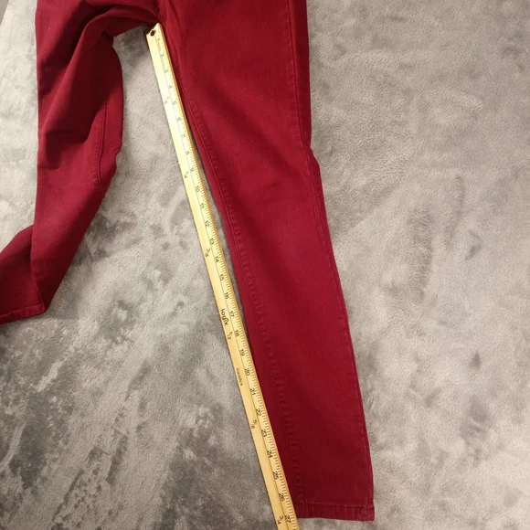 Judy Blue Womens Skinny Fit Red Jeans Size 3/26 - Picture 6 of 14